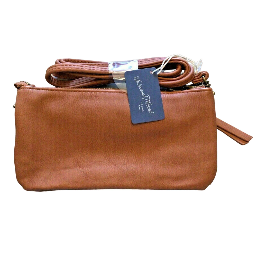 NEW Universal Thread WALLET ON STRING Crossbody Wristlet Handbag Purse Brown NWT - Picture 6 of 6